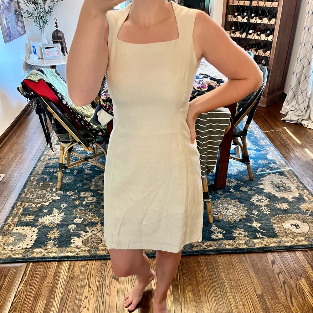 Neville’s Cream Linen Dress Size 6